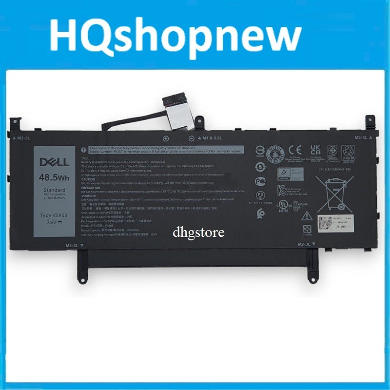 ⚡️ Pin laptop Dell Latitude 9510 9520, Latitude 9520 2-in-1 Series, TVKGH V5K68 N7HTO 48.5Wh -New