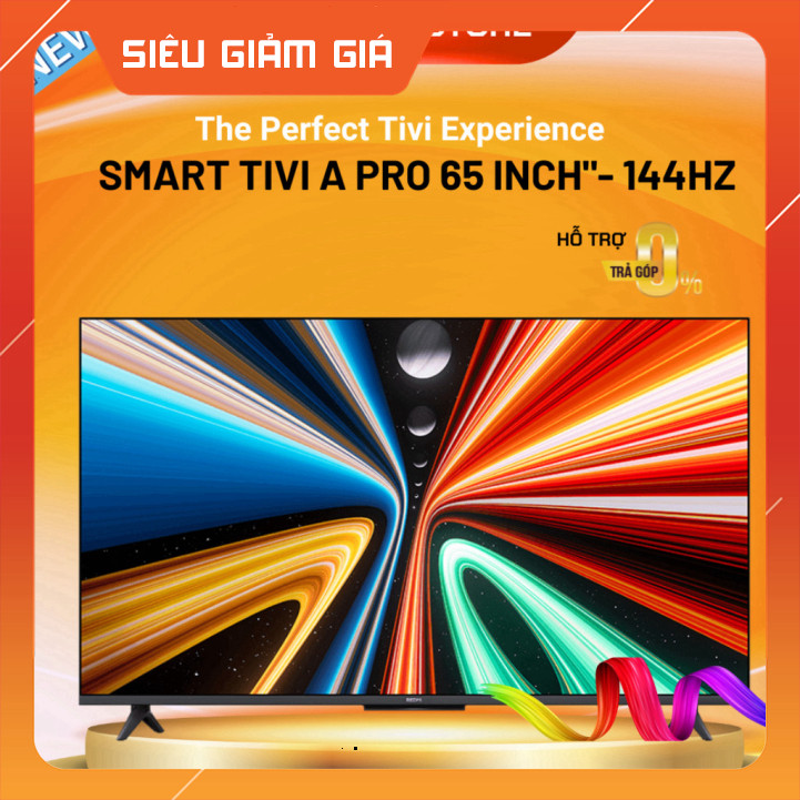 Tivi Redmi A Pro 65 Inch Bản 2025 Tiết Kiệm Điện 4K/144Hz/3GB/64GB - Bản Nhập .. Miễn phí giao hàng 
