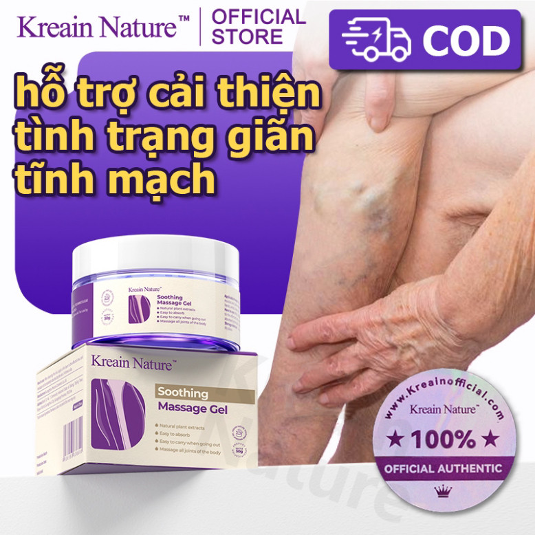 Kreain Nature Gel Giảm áp lực tĩnh mạch chân, giảm sưng, hỗ trợ tuần hoàn