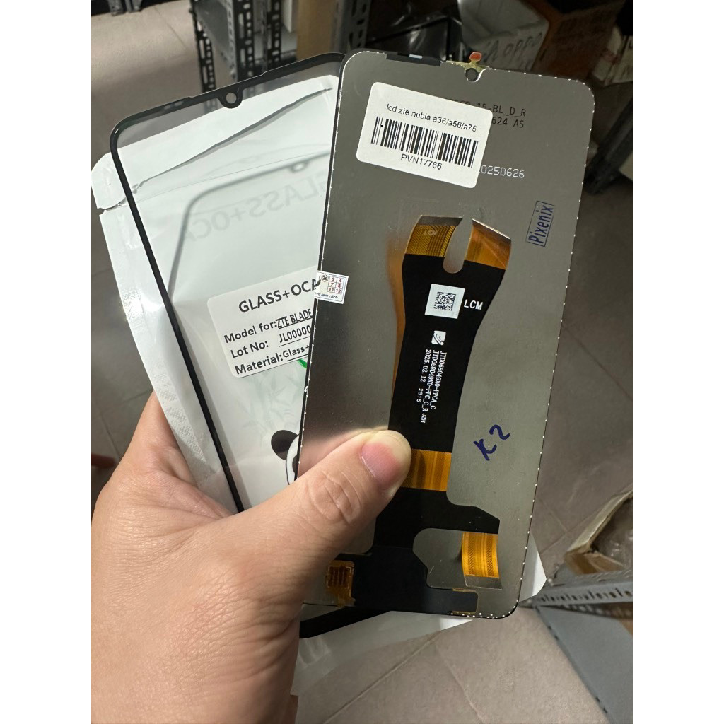 kính zte nubia a36/a56/a76 liền keo