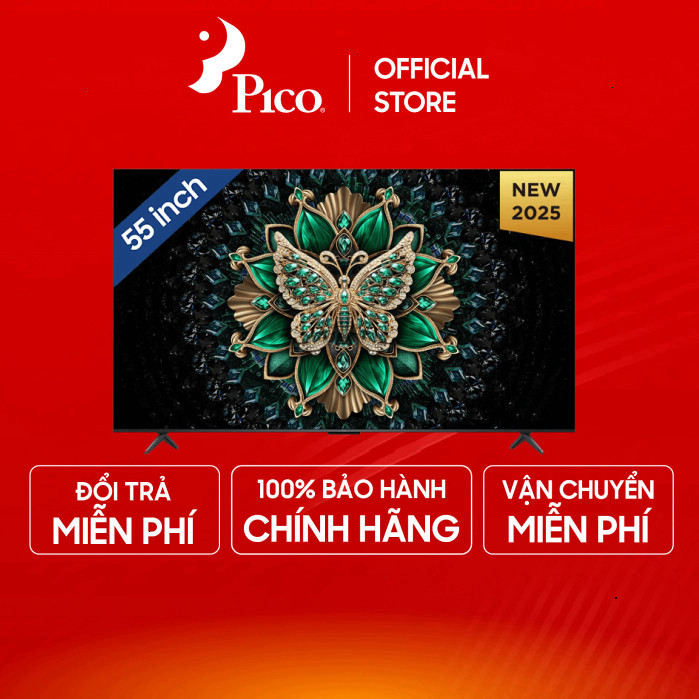 Google TV Tivi MiniLED TCL AI 55 inch 4K-Ultra HD 55C6K - Mẫu mới 2025