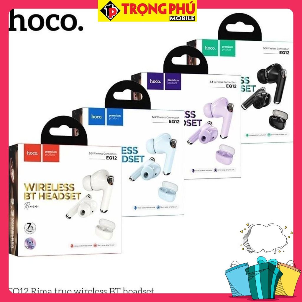 Tai nghe Bluetooth Hoco EQ12 7h - Chính giảm giá