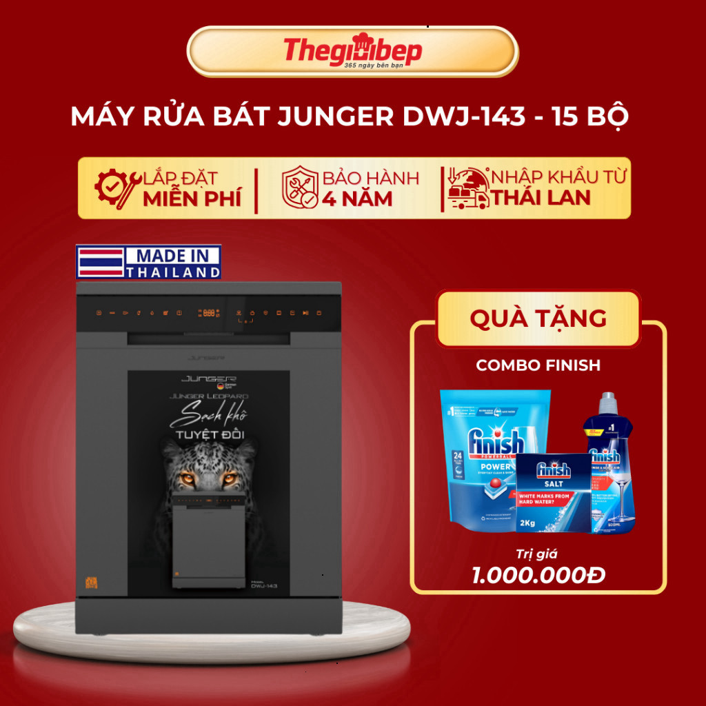 Máy rửa bát Junger DWJ-143 (15 Bộ)