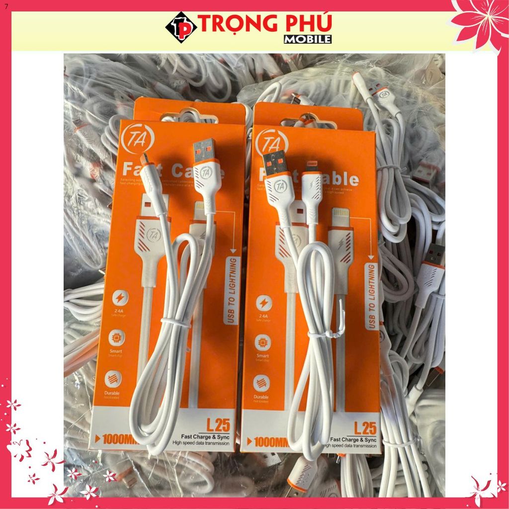 Cáp sạc USB-Lighting TA L25 30k