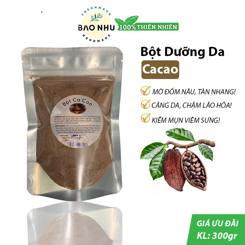 MM B ột Cacao Indonesia Organic Nguyên Chất Dưỡng Da & Pha Chế