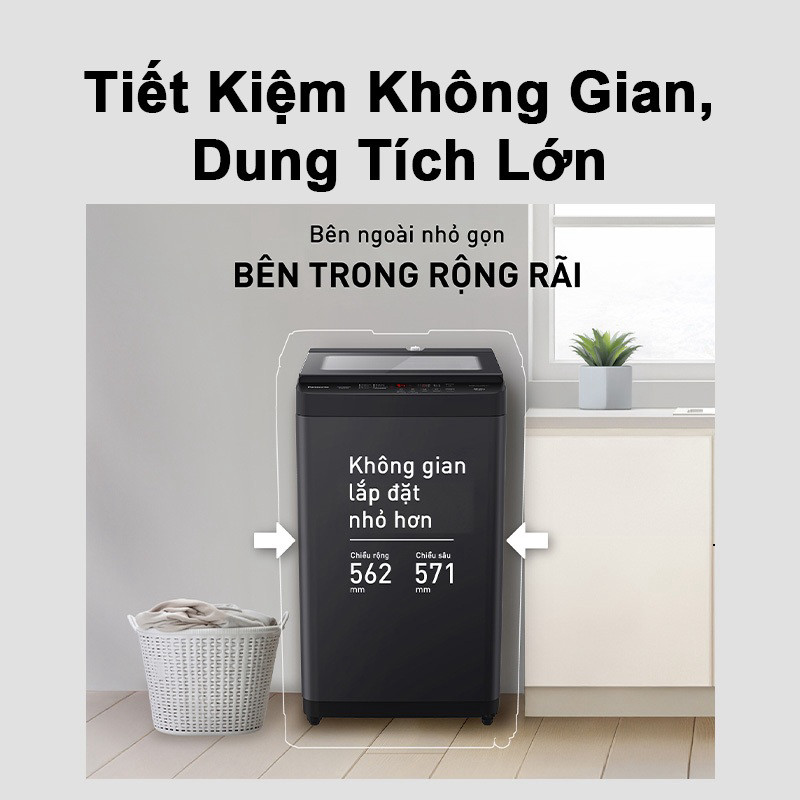 [CHÍNH HÃNG] Máy Giặt Cửa Trên Panasonic CLEAN MASTER 8.5KG NA-F85S11BRV