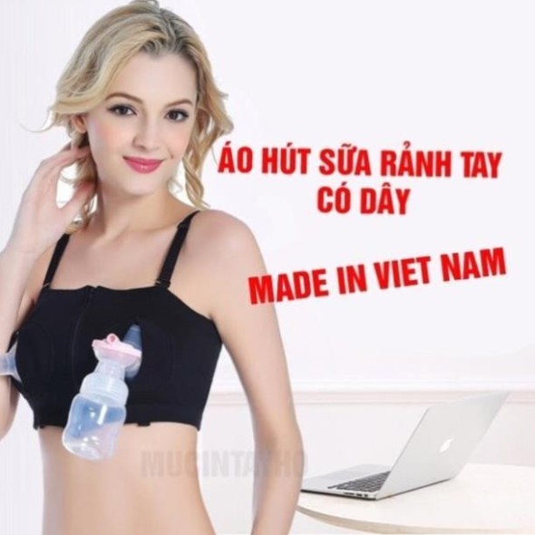 Áo hút sữa rảnh tay Việt Nam (có dây AL001-KEM BIKINI