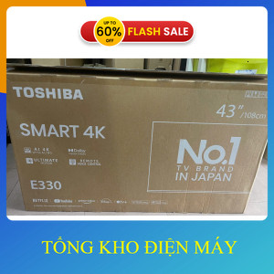 ib FB: tkdm.247 ✔️ nhận mã giảm thêm_ Smart Tivi Toshiba 4K 43 Inch 43E330NP 2024  THÁI LAN _ib đặt 