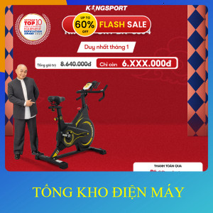 ib FB: tkdm.247 ✔️ nhận mã giảm thêm_ Xe đạp tập KINGSPORT BK5804 kháng lực từ tính, tích hợp đồng h