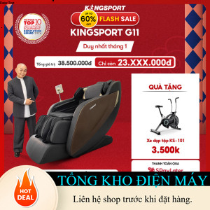 ib shop nhận mã giảm_ Ghế massage KINGSPORT G11 công nghệ mới Kingtech Touch Pro, 12 bài massage tự 