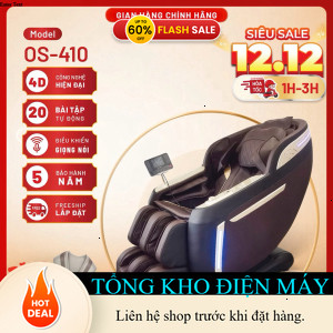 ib shop nhận mã giảm_ [Con lăn 4D] Ghế massage toàn thân cao cấp OS  410 chức năng kéo giãn toàn thâ