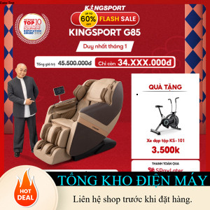 ib shop nhận mã giảm_ CHỈ GIAO MIỀN BẮC | Ghế massage toàn thân Kingsport G85 con lăn di động 3D, co