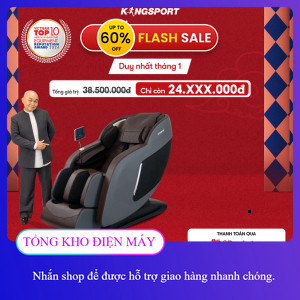ib nhận voucher ✔️_ Ghế massage KINGSPORT G91 cao cấp con lăn 3D, chế độ quét cơ thể thông minh túi 