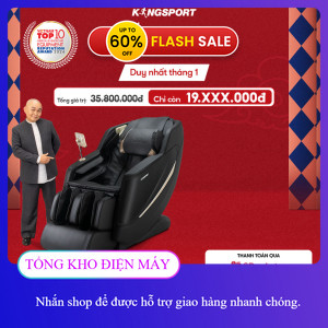 ib nhận voucher ✔️_ Ghế massage KINGSPORT Standard G5 BLACK cao cấp con lăn 3D với 8 bài tập, massag