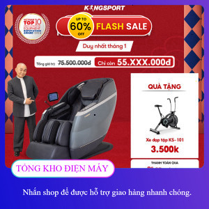 ib nhận voucher ✔️_  CHỈ GIAO MIỀN BẮC | Ghế massage KINGSPORT CLASSIC G93 New Hệ thống con lăn 3D, 