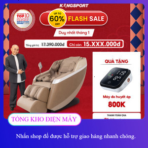 ib nhận voucher ✔️_  [LIVE] Ghế massage KINGSPORT Standard G2 con lăn di chuyển cổ vai, thiết kế hiệ