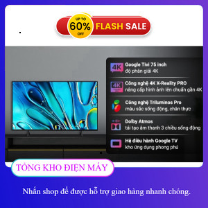ib nhận voucher ✔️_  Google Tivi Sony 4K 75 inch K75S30 2024  MALAYSIA _ib đặt hàng _miễn phí lắp đặ