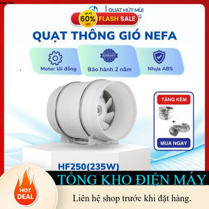 ib shop nhận mã giảm_  Quạt thông gió hút mùi Nefa HF250 công suất 235W, phù hợp không gian bếp nhà 