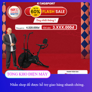 ib nhận voucher ✔️_  [KOL] Xe đạp tập KINGSPORT Classic E07, ghế tựa phù hợp người lớn tuổi, tích hợ