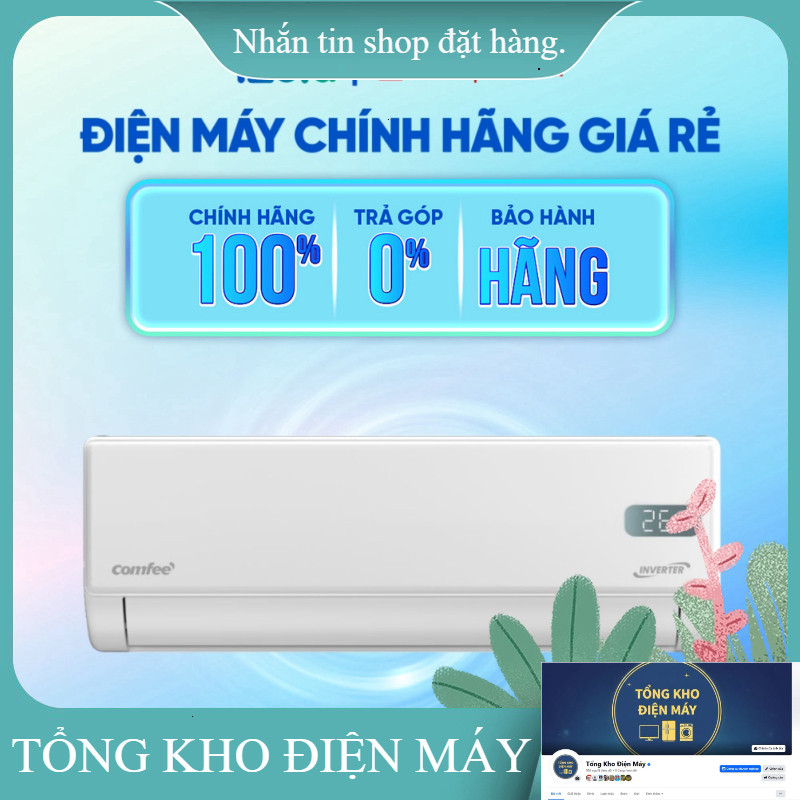 ib giảm thêm_  CFS10VGPF  Máy lạnh Comfee Inverter 1 HP CFS10VGPF  Hàng chính hãng _miễn phí lắp đặt