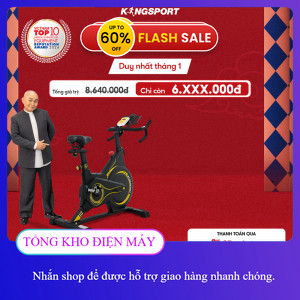 ib nhận voucher ✔️_  Xe đạp tập KINGSPORT BK5804 kháng lực từ tính, tích hợp đồng hồ đo lường chỉ số
