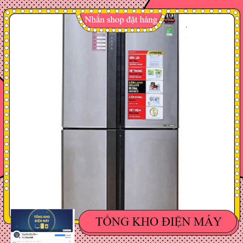 ib đặt hàng nhanh_ SaleSJFX630VST  Tủ Lạnh Sharp Inverter 626 Lít SJFX630VST  _miễn phí lắp đặt