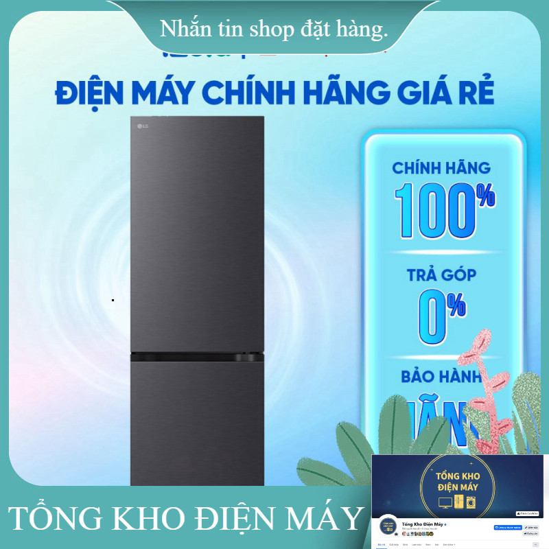 ib giảm thêm_  LBB33BLM  Tủ lạnh LG Inverter 335 lít LBB33BLM  Hàng chính hãng _miễn phí lắp đặt
