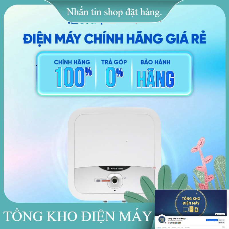 ib giảm thêm_  AN2 30 RS 2.5 FE  Máy nước nóng gián tiếp Ariston 30 lít 2500W AN2 30 RS 2.5 FE  Hàng