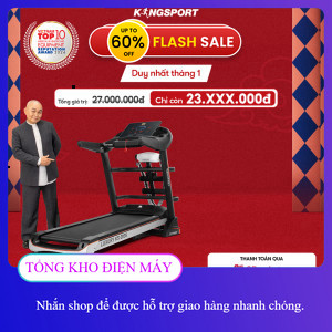 ib nhận voucher ✔️_  Máy chạy bộ KINGSPORT KS2035 đa năng, thao tác phím cảm ứng, thiết kế sang trọn