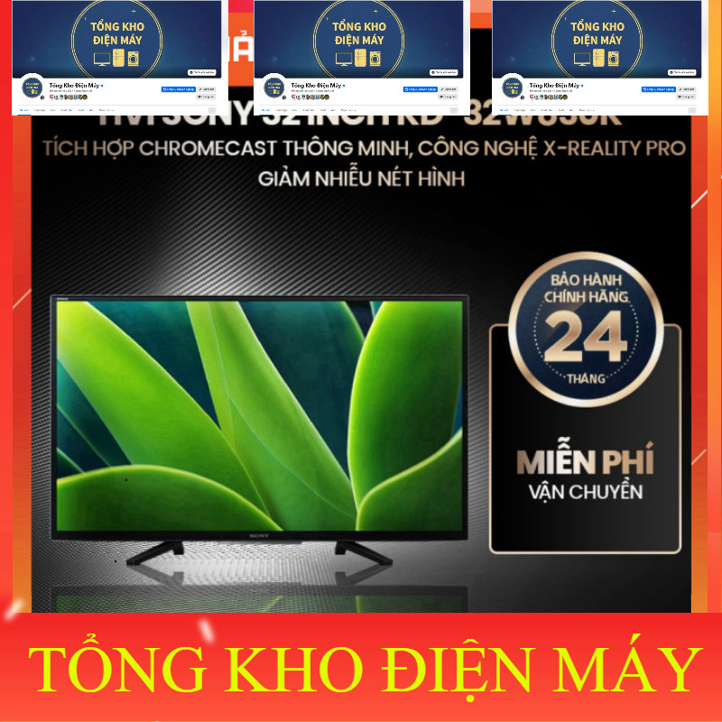 nhắn đặt hàng_ Tivi Sony 32 inch KD32W830K tích hợp Chromecast, công nghệ XReality PRO giảm nhiễu né