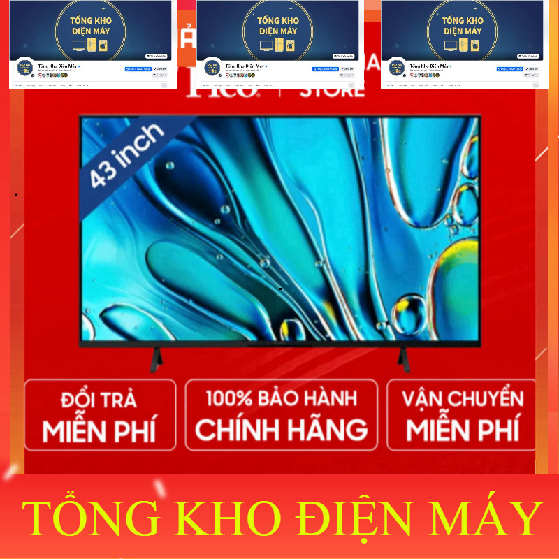 nhắn đặt hàng_ Smart Tivi LED Sony 4K 43 inch K43S30 Google TV  Miến phí lắp đặt  Bảo hành chính hãn