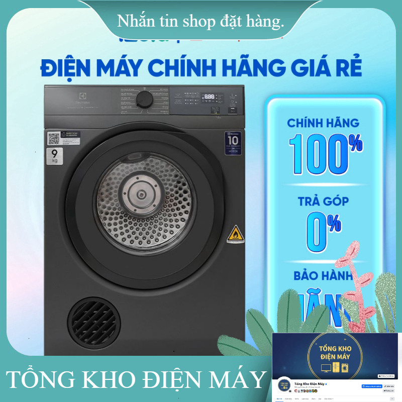 ib giảm thêm_  EDV904N3SC  Máy sấy thông hơi Electrolux UltimateCare 9 kg EDV904N3SC  Hàng chính hãn