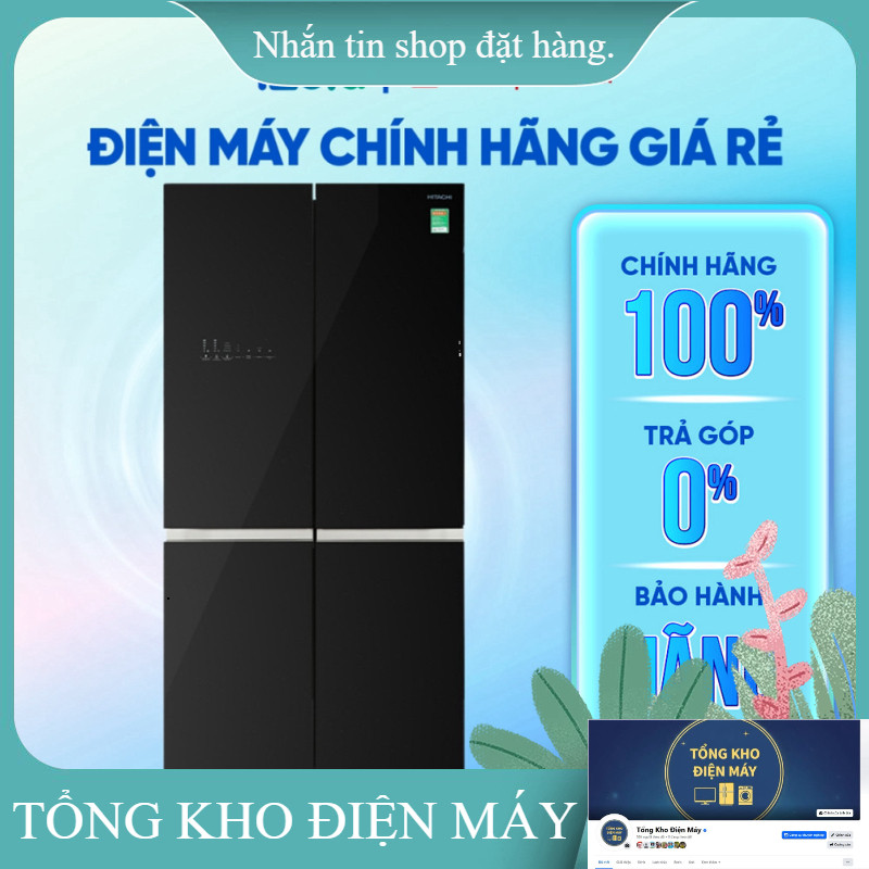 ib giảm thêm_  RWB640VGV0(GBK)  Tủ Lạnh Hitachi Inverter 569 Lít RWB640VGV0(GBK)  Hàng chính hãng _m