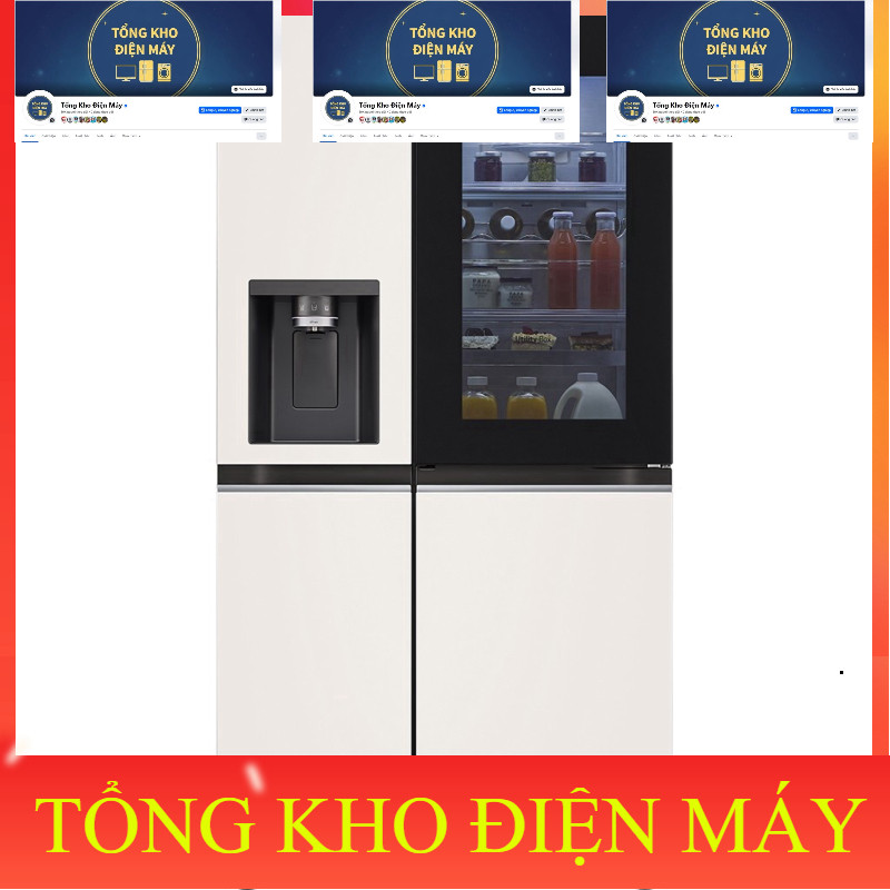 ib shop_ SaleGRX257BG  Tủ Lạnh LG Side By Side Inverter 635 Lít GRX257BG _siêu khuyến mãi