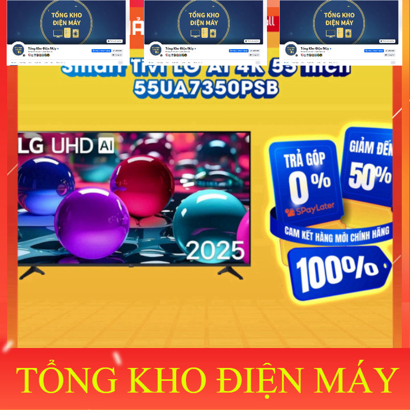 nhắn đặt hàng_ 55UA7350PSB  Smart Tivi LG AI 4K 55 Inch 55UA7350PSB  Hàng chính hãng .. Miễn phí gia