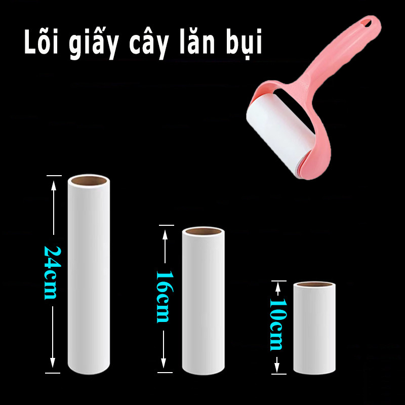 Combo-Lõi Lăn Bụi 10,16,24cm-Lõi Dự Phòng Thay Thế Sử Dụng Cho Cây Lăn Bụi Quần Áo Làm Sạch】