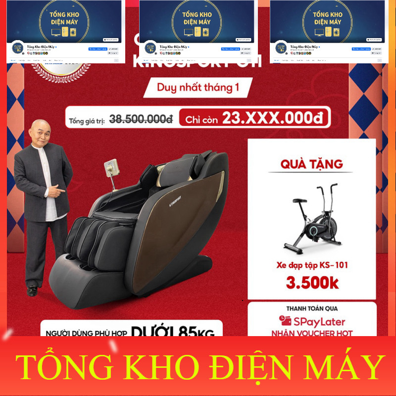 ib shop_ Ghế massage KINGSPORT G11 công nghệ mới Kingtech Touch Pro, 12 bài massage tự động _siêu kh