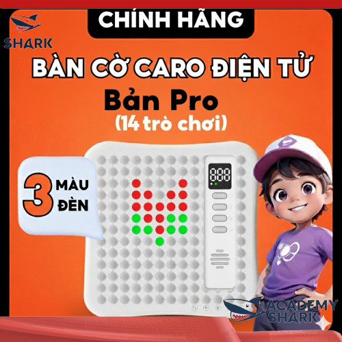【Shark Academy】 Bàn cờ caro điện tử thông minh 14 trong 1 cho trẻ em - Chơi thỏa thích mỗi ngày