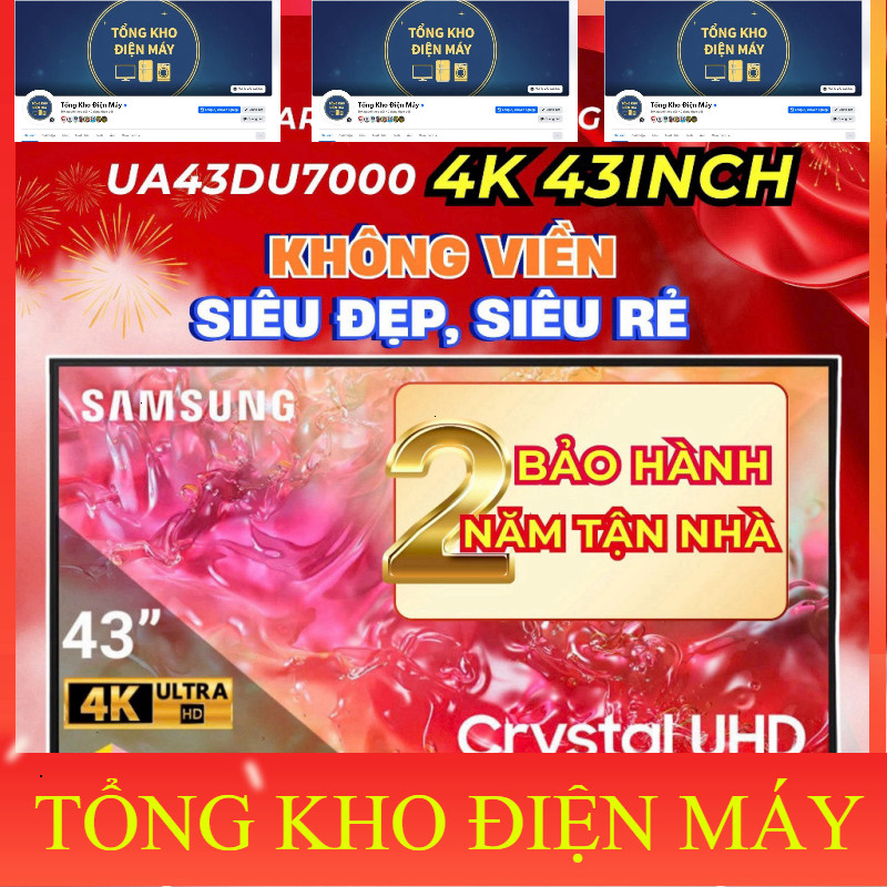 ib shop_ Smart Tivi Crystal UHD Samsung 4K 43 inch UA43DU7000 _siêu khuyến mãi