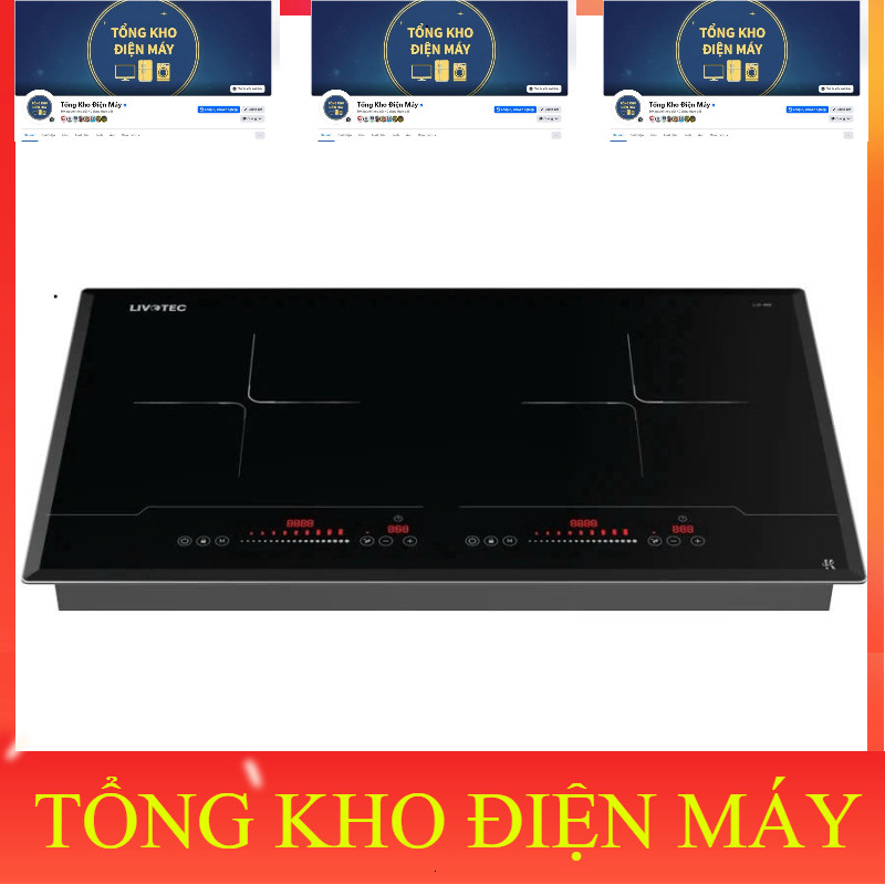 ib shop_ Bếp điện từ đôi Livotec LID888 _siêu khuyến mãi