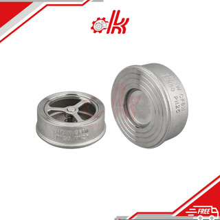 Van 1 Chiều Đĩa Inox 304 Kẹp Bích JIS 10K - Van Chống Hồi Nước, Van 1 Chiều Hơi Nóng