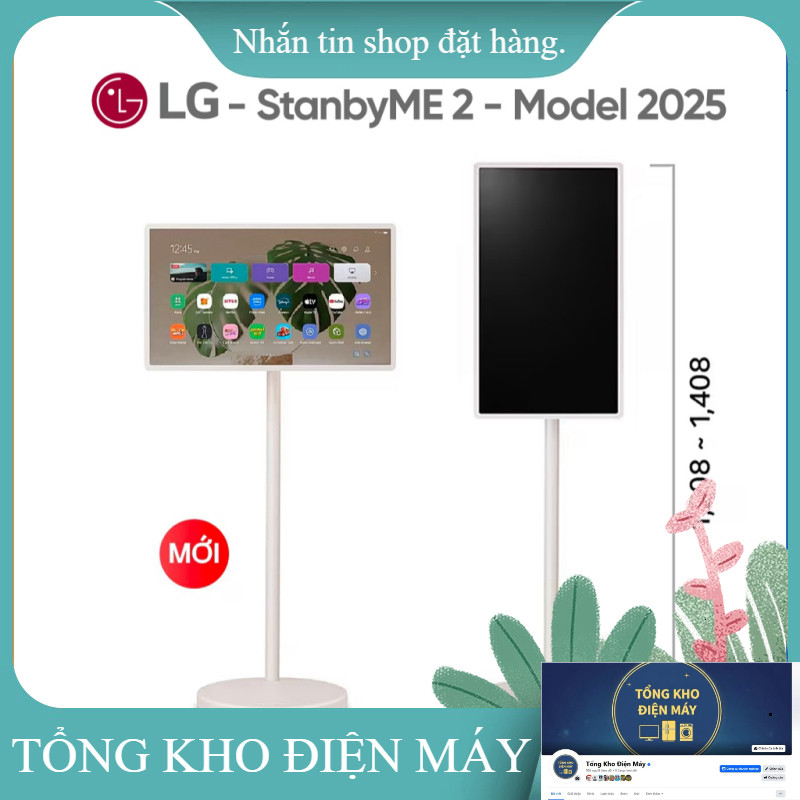 ib giảm thêm ✔️_  Màn Hình Tivi Không Dây LG StanbyME 2 Model 2025 27LX6TDGA/27ART10CKPL Bảo Hành 24