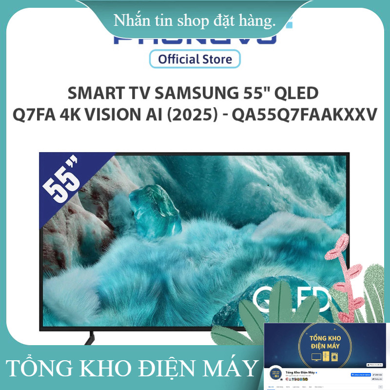 ib giảm thêm ✔️_  [Shopee Lắp Đặt 0Đ HN HCM] Smart TV Samsung 55" QLED Q7FA 4K Vision AI (2025)  QA5