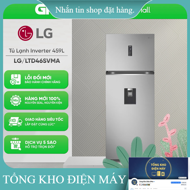 ib giảm thêm ✔️_  LTD46SVMA  Tủ Lạnh LG Inverter 459 Lít LTD46SVMA [Freeship HCM] _hàng mới chính hã