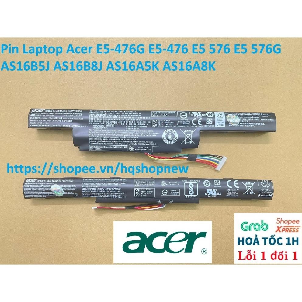 ⚡️ Pin Laptop Acer E5-476G E5-476 E5 576 E5 576G AS16B5J AS16B8J AS16A5K AS16A8K - New