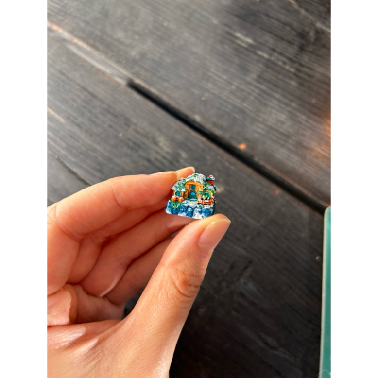 Nút bàn phím cơ Ngôi Nhà, Keycap resin Dream House, Keycap artisan Dream House, Keycap Custom Handma