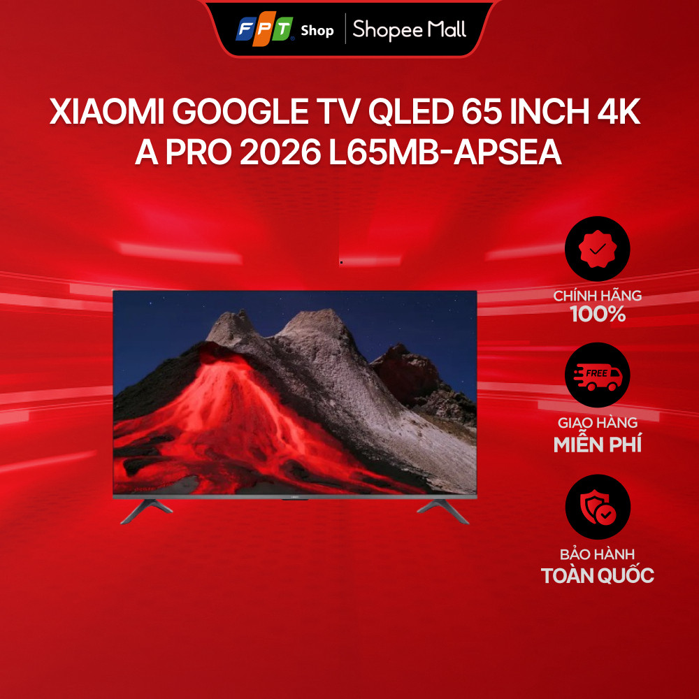 [Miễn phí giao - Không lắp đặt] Xiaomi Google TV QLED 65 inch 4K A Pro 2026 L65MB-APSEA