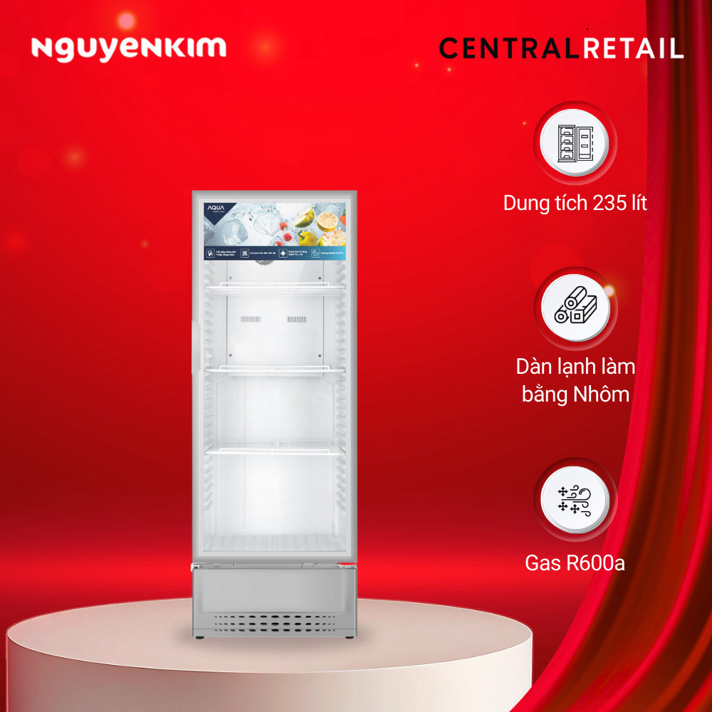 Tủ mát Aqua 235 lít AQS-AF340N