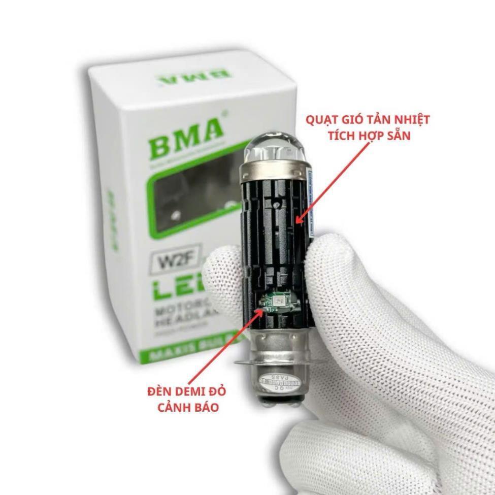 Đèn Led Pha Bi Cầu W2F BMA  - W2F RTD Chân Bóng M5 Cos Trắng Pha Vàng Lắp Dream, Wave Nhỏ, Fu1, Xipo