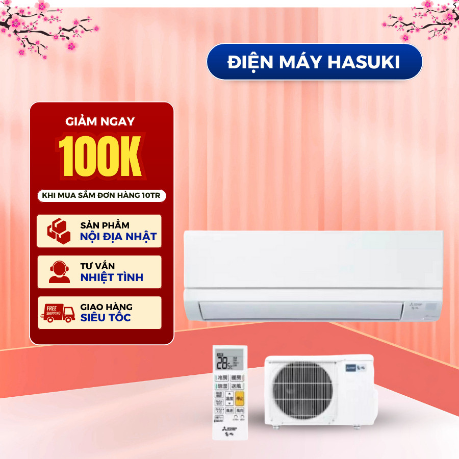 Điều Hoà Mitsubishi MSZ-GV2224-W Nội Địa Nhật Sử Dụng Điện 100V